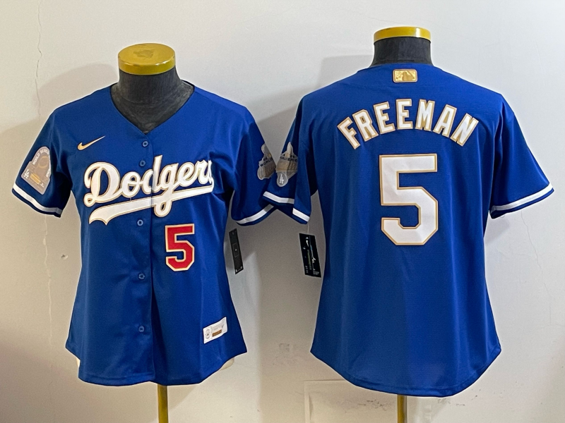 women Los Angeles Dodgers #5 Freeman blue Game 2026 Nike MLB Jersey 0414001->women mlb jersey->Women Jersey
